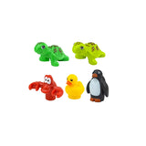 Animal Building Block Set - Farm & Zoo Collection with Goose, Pig, Shark & More