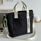 Bolso de mano informal de nailon para mujer: bolso de hombro elegante y duradero