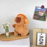 Capybara Plush Toy with Hoodie & Wings - Cute Stuffed Animal Keychain Gift