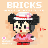 Disney & Sanrio Character Building Blocks Set - 108 Style Stitch & Hello Kitty Collection