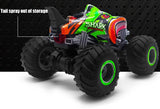 Monster Shark RC Car - Camión acrobático de control remoto de 2,4 GHz con luces y efecto de rociado