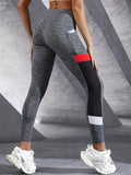 Ankle-Length Yoga Leggings for Women – Elastic Waist, Comfortable Polyester Fabric with Welt Pockets