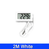Digital LCD Thermometer with 1M Probe - Accurate Temperature Sensor for Household & Refrigeration Use