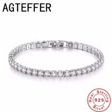 Elegant 925 Sterling Silver Crystal Charm Bracelet for Women