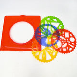 Rainbow Spiral Art Stencils - Creative Drawing Templates for Kids & DIY Crafts