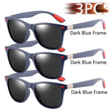 Vintage Square Unisex Sunglasses – Polarized Anti-Glare UV400 Shades for Driving & Fishing