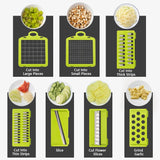 14-in-1 Multifunctional Vegetable Chopper & Slicer – Food Dicer with Handle