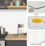 3D Peel and Stick Wall Tile Stickers – Waterproof Vinyl for Kitchen, Bathroom, and Home Décor