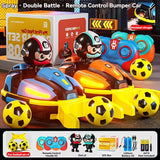 RC Battle Bumper Cars for Kids - Interactive Catapult Toy with Lights & Music