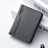 Ultra-Thin PU Leather Card Wallet for Men – Slim Minimalist Credit Card Holder
