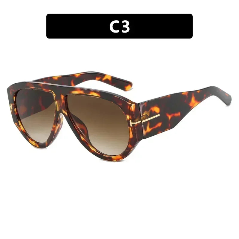 Gafas de sol estilo piloto de estilo vintage para mujer: gafas de diseño de marca de lujo con protección UV400