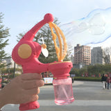 Bubble in Bubble Blower - Cartoon Bubble Gun for Kids, Low-Noise, Safe, and Fun Outdoor Toy