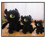 Muñeco de peluche de Cómo entrenar a tu dragón: adorable y tierna almohada de Furia Nocturna y Furia Luminosa