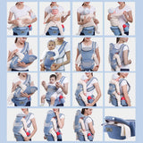 Mochila portabebés ergonómica: asiento de cadera cómodo y de apoyo para bebés y niños pequeños