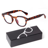 Gafas de sol redondas pequeñas con degradado azul de moda: gafas de sol cuadradas de diseño vintage con diseño de tortuga para hombres y mujeres