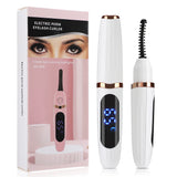 Rechargeable Heated Eyelash Curler with 3 Temperature Settings & USB Charging
