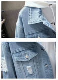 Men’s Patchwork Denim Jacket – Casual Loose Fit Autumn Outerwear