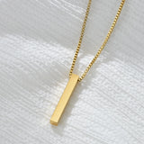 Personalized Engraved Name Necklace – Custom Stainless Steel Pendant for Men & Women