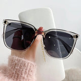 Oversized Square Sunglasses – Luxury Gradient Shades, UV400 Protection, Fashion Designer Style