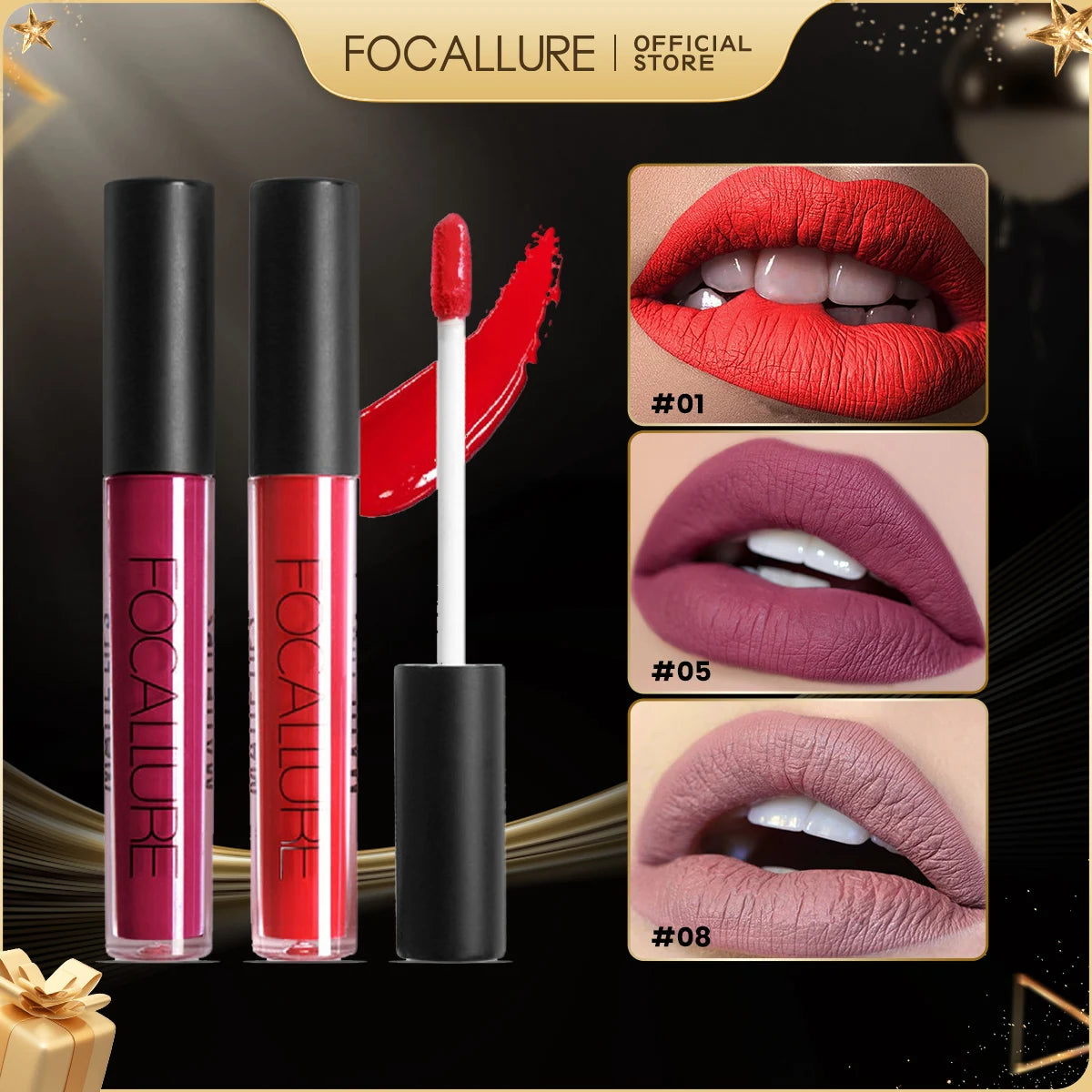Waterproof Matte Liquid Lipstick in 35 Vibrant Shades