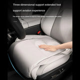 Nappa Leather Memory Foam Car Seat Cushion - Breathable Universal Fit