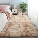 Plush Gray Area Rug - Soft Anti-Slip Carpet for Living Room & Bedroom