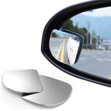 2PCS Adjustable HD Glass Blind Spot Mirrors – Universal Fit for Cars, Trucks & Motorcycles