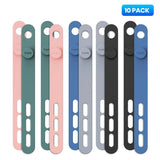 Silicone cable ties – mixed colour 10 pack