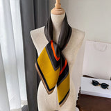 Geometric Pattern Polyester Scarf for Women – Stylish and Versatile Accessory