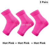 2 pares de calcetines de compresión para el tobillo: diseño de punta abierta para fascitis plantar y alivio del dolor