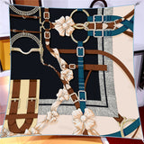 Women’s Printed Polyester Scarf – Fashion Square Wrap for All Seasons