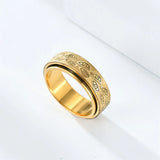 Demon Eye Spinner Ring - Stainless Steel Anxiety Relief Fidget Ring for Men & Women
