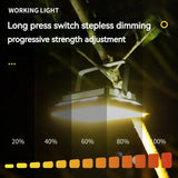 Rechargeable LED Camping Lantern with Power Bank – Waterproof, Portable Emergency Work Light