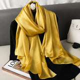 Elegant Silk Scarf – Luxury Solid Color Shawl & Pashmina for Women