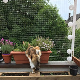 Cat Safety Net for Windows & Balconies – Heavy-Duty Fall Prevention Mesh with Steel Wire Reinforcement