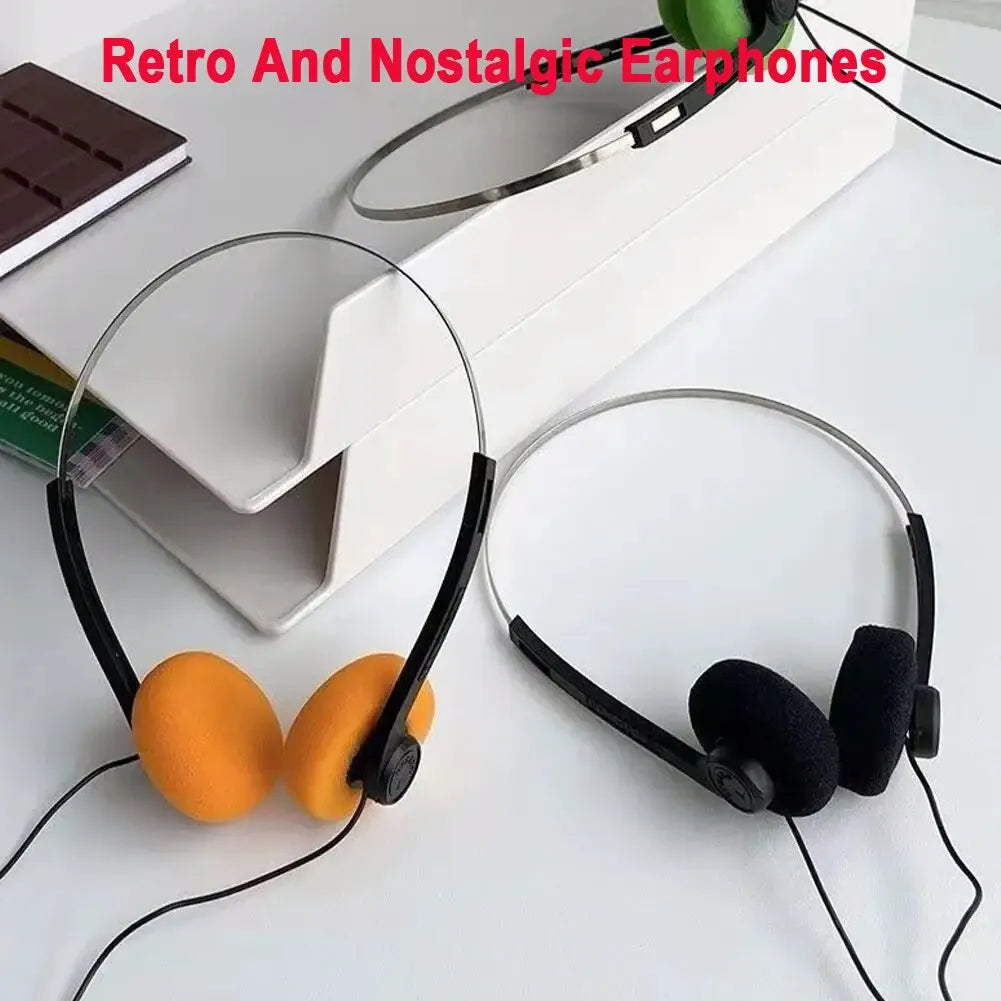 Auriculares supraurales con cable: cómodas almohadillas de espuma viscoelástica, sonido de alta calidad, compatibles con dispositivos de 3,5 mm
