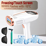 999,999 Flashes IPL Hair Removal Device - Permanent At-Home Laser Epilator with Cooling System