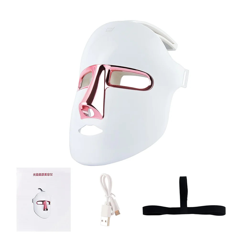 7 Color LED Face Mask for Skin Rejuvenation & Anti-Aging Therapy