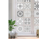 24 pegatinas de azulejos con diseño de mandala: autoadhesivas, impermeables y extraíbles para decoración de pared de cocina y baño