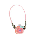 Mini colgante de cámara DIY: bonito accesorio para casa de muñecas para muñecas Labubu de 17 cm