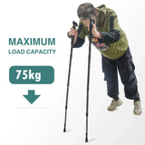 Adjustable Aluminum Trekking Pole with T-Handle for Hiking & Climbing