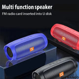 Potente altavoz Bluetooth con dos altavoces: inalámbrico, sonido envolvente 3D, radio FM y llamadas manos libres