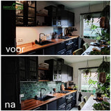 10 pegatinas para azulejos con diseño de ladrillo verde: paneles de pared impermeables y resistentes al calor que se despegan y se adhieren