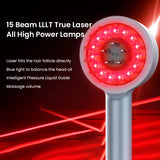 Laser Hair Growth Comb with Red & Blue Light Therapy - Scalp Massager for Thicker Hair