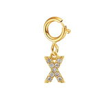 Custom Gold Initial Letter Bracelet for Women - Personalized Name Cuban Chain