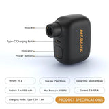 Mini Portable 100PSI Rechargeable Bicycle Pump for Schrader and Presta Tires
