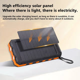 200000mAh Solar Power Bank with Fast Charging for iOS and Android