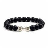 Pulsera de cuentas de piedra natural hecha a mano para hombres y mujeres: piedras de cristal con poder para la suerte, la protección y la energía positiva