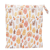 [Sigzagor] Bolsa seca y húmeda con dos cremalleras para pañales de bebé, impermeable, reutilizable, 36 cm x 29 cm