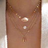 Collar con colgante de candado bohemio: joyería llamativa de inspiración vintage para mujeres